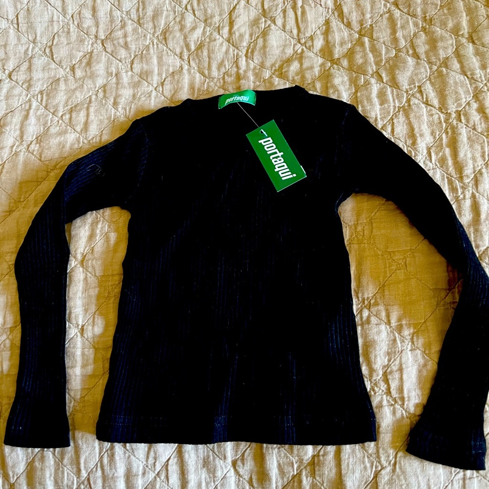 Kids long sleeve top, ribbed